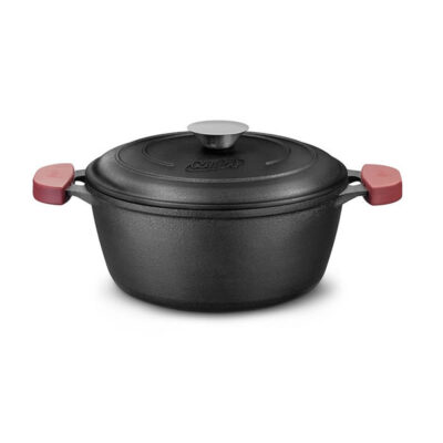 CACEROLA CON TAPA LINEA HIERRO N24