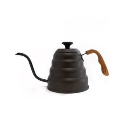 PAVA BARISTA PARA CAFE DE ACERO INOX / NEGRA CON TERMOMETRO
