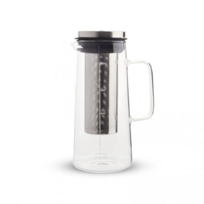 CAFETERA DE VIDRIO CON FILTRO ACERO 1000 ML